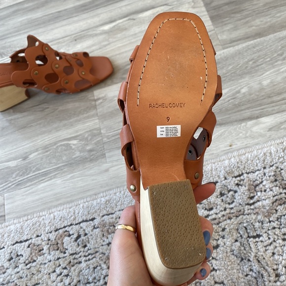 Brand New Rachel Comey Leather And Wood Heels